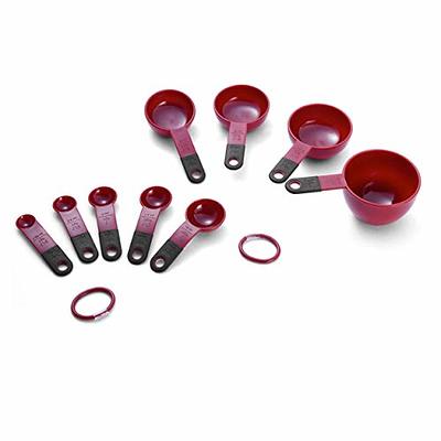 KitchenAid Classic Measuring Cups And Spoons Set, Set of 9, Red