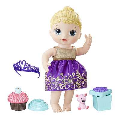 Baby Alive Cute 'n Cuddly Baby Doll, 9.5-Inch First Baby Doll, Kids 18  Months and Up, Soft Body Washable Toy, Blonde Hair - Baby Alive