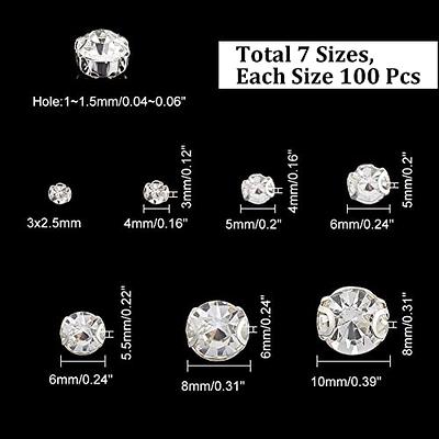 Crystal Rhinestones Sewing On, Premium Rhinestones Flatback Beads Buttons with Bling Diamonds, DIY Crafts Gems for Clothing, Bags, Shoes, Dress, Weddi