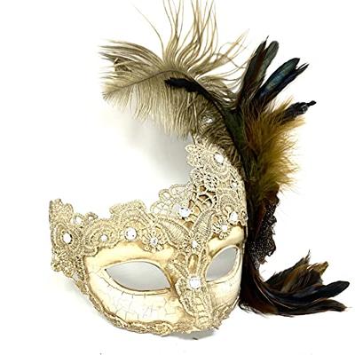 Sprfragrance Couple Masquerade Mask for Women Venetian Halloween