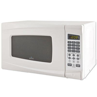 Bella BMO07APTWHA 0.7 Cu. Ft 700-Watt Microwave Oven, White with Chrome 