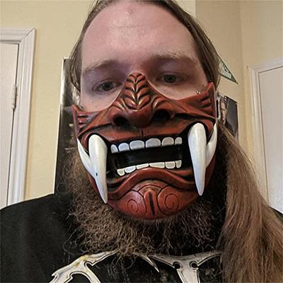 Men's Funny Halloween Party Cosplay Ghost Mask, Scary Face Mask