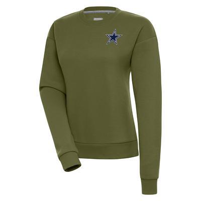 Men's Antigua Olive Dallas Cowboys Victory Pullover Hoodie Size: Small