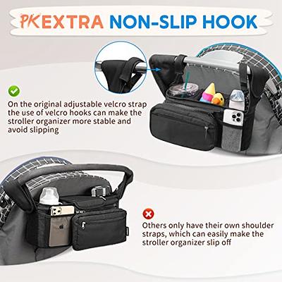 EASYFUN Baby Stroller Organizer with 2 Insulated Cup Holder Detachable  Zippered Pocket & Adjustable Shoulder Strap, Universal Stroller Accessories  Fits For All Baby Strollers - Yahoo Shopping