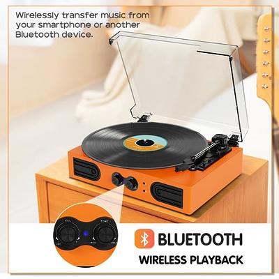 Vinyl Record Player, Record Player, Gramophone, Vinyl Portable Bluetooth  Speaker