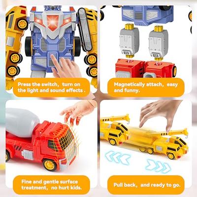 Transforming Robot Toys for Boys Girls Age 3 4 5 6 Years Old,5 in 1 Construction  Trucks Vehicles Transform Robot，STEM Bssemble Cars Action Figures Ages  3-8,Christmas Birthday Gift for Toddlers 3+ - Yahoo Shopping