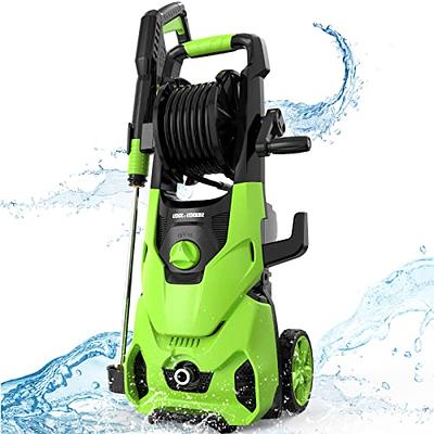 Rock&Rocker Electric Pressure Washer, 2150 Max PSI 2.6 GPM Washer with 4  Nozzles Foam Cannon for Cars,Powerful Electric Power Car Washer with Hose  Reel&Soap Tank,Cleans Cars/Fences/Patios Green - Yahoo Shopping