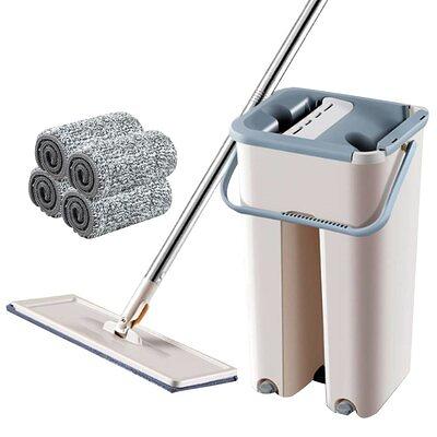 Masthome Square Flat Mop and Bucket Set