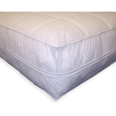 ALL-IN-ONE Zippered Mattress Cover with Bug Blocker FRE146XXWHIT03 - The  Home Depot