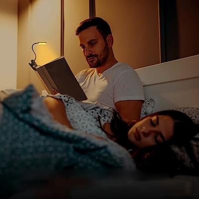 Gritin 9 LED Rechargeable Book Light for Reading in Bed - Eye Caring 3  Color Temperatures,Stepless Dimming Brightness,80 Hrs Runtime Small  Lightweight Clip On Book Reading Light for Kids,Studying 