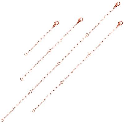 9 Pcs Necklace Extender, Chain Extenders for Necklaces, Delicate Stainless  Steel Jewelry Chain Extenders for Bracelet Anklet Necklace  (Gold/Silver/Rose Gold, 5/10/15cm)