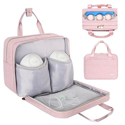 Damero Breast Pump Bag Compatible with Elvie and Willow Breast Pump,  Carrying Bag for Wearable Breast Pump, Bottles, Pump Parts and Ice Pack,  Patent