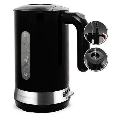 Ovente KP72B 1.7 Liter Electric Hot Water Kettle, Black