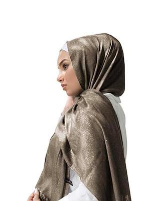 Hybeeh Sparkly Glitter Hijab Scarf for Women Shimmer Hijab