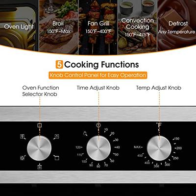 Gasland Chef 24-in Single Electric Wall Oven Single-fan (Black) in the  Single Electric Wall Ovens department at