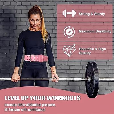 Weight Lifting Belt, Pixel Panda Leather Gym Belt for Women, 9 Inches  Padded Lumbar Support for Ladies Fitness Squat Deadlift Heavy Duty Cross  Training Gym Powerlifting Workout - Yahoo Shopping