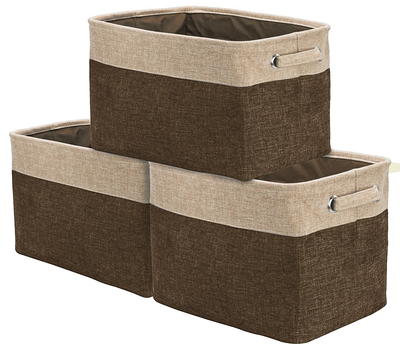 Sorbus Storage Box with Window, Set of 2 - Brown