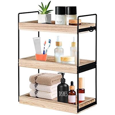 QIYUSHRY Bathroom Organizer Countertop Storage Clear 3 Tier Skincare  Organizer Acrylic Corner Shelf Rack Stand for Makeup Cosmetic Perfume  Vanity Tray