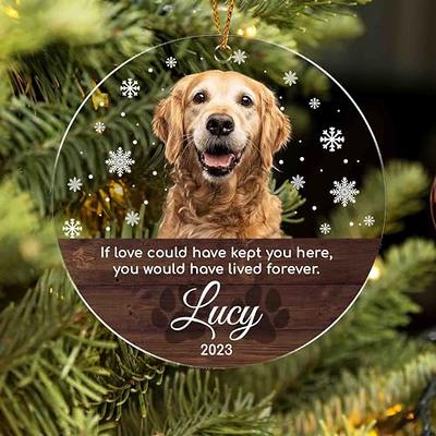 Dog Memorial Christmas Ornament, Pet Loss Gifts, Forever Loved, Dog  Memorial Gift, Custom Pet Memorial Ornament, Dog Remembrance Keepsake