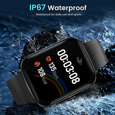 Smart Watch, Fitness Tracker with Heart Rate Blood Oxygen Sleep Monitor,  1.7 DIY Full Touch Screen Smartwatch for Women Men,Waterproof Fitness  Watch