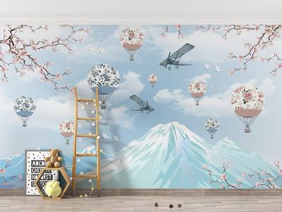 Field of Dreams - Hand painted Infinity Mural - Peel and Stick Wallpaper–  WALL BLUSH