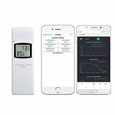 BAYGA Indoor Outdoor Thermometer Wireless Digital Hygrometer, High  Precision Temperature Humidity Gauge Monitor with 330ft Range Remote  Sensor