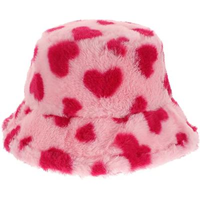 VALICLUD Love Fisherman Hat Fisherman Hat for Teens Fuzzy Bucket Hat Warm  Bucket Hat Fur Bucket Hat Fisherman Hat for Girls Skiing Hat Crochet Bucket  Hat Fluffy Women's Flannel Thermal Hat 