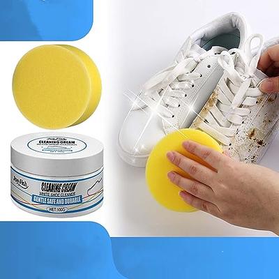 White Shoe Cleaning Cream, Multipurpose Sports Shoe Cleaner Effective Dirt  Removal Clean and Bright for Canvas Shoes Leather Shoes Leather Bags 