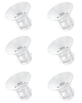 Insert de bride 17 mm/19 mm/21 mm compatible avec Medela / Willow / TSRETE  / Momcozy S9 S10 S12 / Willow Wearable Cups et Spectra S1 S2,  protège-tire-lait rétractable tunnels de mamelon (