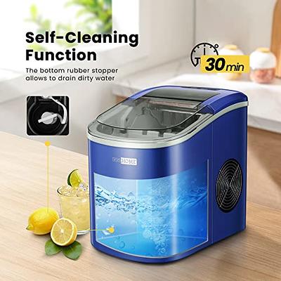 VIVOHOME Electric Portable Compact Countertop Automatic Ice Cube Maker  Machine with Hand Scoop 10 Ice Bags and Self Cleaning Function 27lbs/Day  Navy Blue - Yahoo Shopping