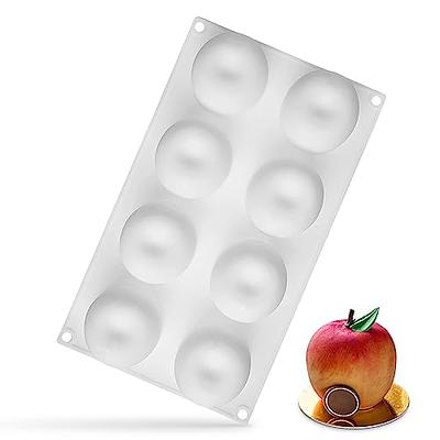  Round Silicone Molds for Chocolate - 8 Cavity Apple