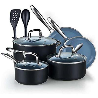 Food Network 10-pc. Ombre Nonstick Ceramic Cookware Set, Blue, 10pc