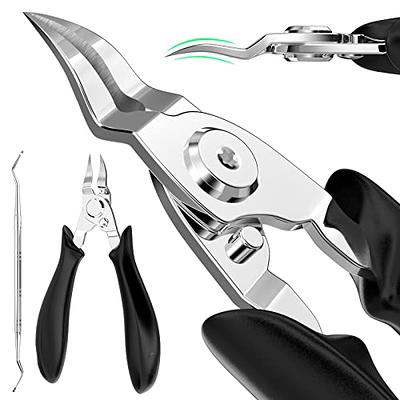Toe Nail Clippers, Podiatrist Toenail Clippers for Thick Nails for Seniors  for Men Wanmat (black)