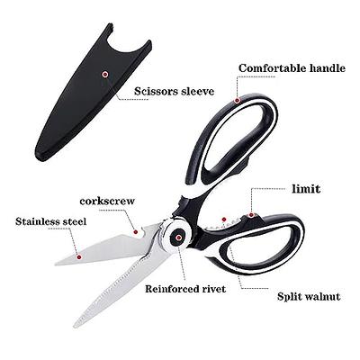 Sairps Kitchen Scissors Woman Use Multi-purpose scissors Heavy Duty Cooking  Shears Left Handed Black Scissors Adults Sharp Utility Siccors For Food -  Yahoo Shopping