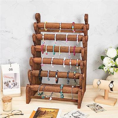 LadyRosian 4 Tier Wooden Display Jewelry Accessory Stand Bracelet