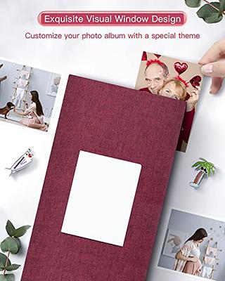 Photo Album 4x6 Photos Hold 402 Pockets with Memo Slip-in Pockets Photo  Book, Leather Cover Picture Albums with Writing Space for Wedding Family