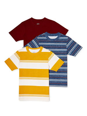 AIRISM COTTON CREW NECK STRIPED SHORT SLEEVE T-SHIRT