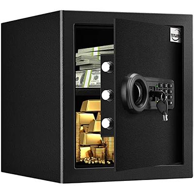 Fireproof Small Safe Box for Money, 0.23 Cu ft Mini Fireproof Safe