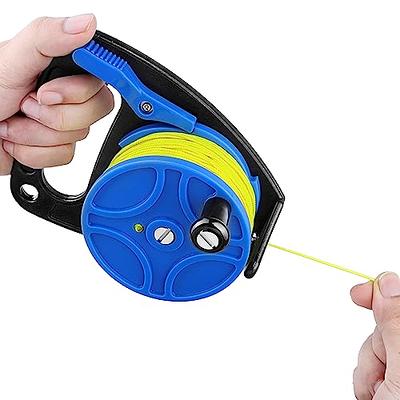 30M Scuba Diving Finger Spool Reel with double end snap for Cave Wreck Dive  Snorkeling