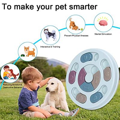 Dog Puzzle Toys, Squeaky Treat Dispensing Dog Enrichment Toys for IQ  Training and Brain Stimulation, Interactive Mentally Stimulating Toys as  Gifts for Puppies, Cats, Small, Medium, Large Dogs 