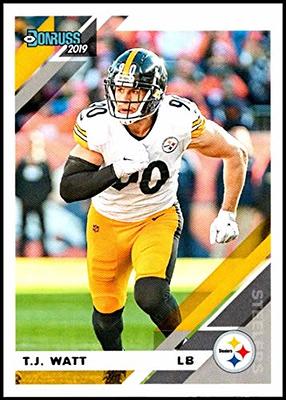 2021 Donruss #22 TJ Watt Pittsburgh Steelers NFL Football Card NM-MT