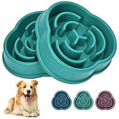 WHIPPY Slow Feeder Bowl for Small Medium Dog Fun Maze Feeder Dog Food Water  Bowl Anti-Slip Puzzle Bowl No Chocking Healthy Interactive Bloat Stop Dog