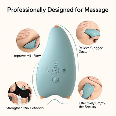 Momcozy Warming Lactation Massager 2-in-1, Soft Breast Massager for  Breastfeeding, Heat + Vibration Adjustable for Clogged Ducts, Improve Milk  Flow, Blue-Green - Yahoo Shopping