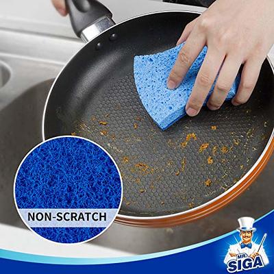 12 Pack Multi-Purpose Scrub Sponges Kitchen, Dish Sponge, Non-Scratch  Microfiber Sponge for Efficiently Cleaning Dishes, Pots, and Pans, and More  (Blue) - Yahoo Shopping