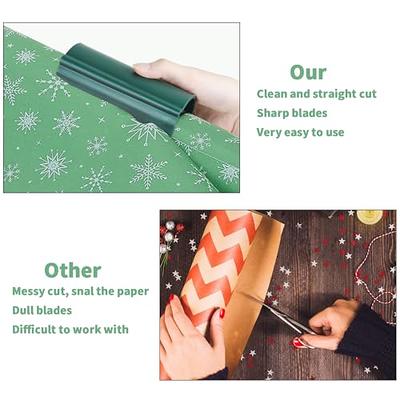 ATHOMEY Wrapping Paper Cutter, 2 Pack Mini Gift Wrap Cutter Easy Quick to  Cut Portable Creative Sliding Wrapping Paper Roll Cutting Tool - Suitable  for Most of Paper - Yahoo Shopping