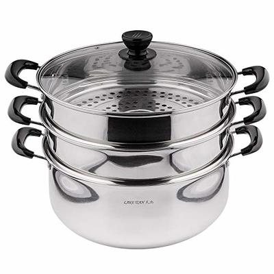 3 Tier Stainless Steel Cookware Pot Saucepot Steamer