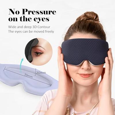 MZOO Sleep Eye Mask for Men Women, 3D Contoured Cup Sleeping Mask &  Blindfold, Concave Molded Night Sleep Mask, Block Out Light, Soft Comfort  Eye