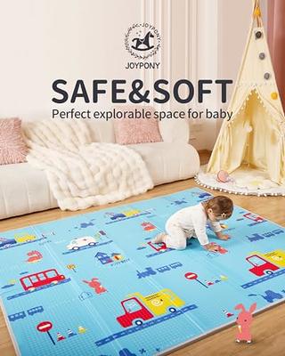 Baby Play Mat, 59x71 Foldable & Reversable Large Play Mat, 0.4 Thick Waterproof Foam Mat Uanlauo Color: Clouds