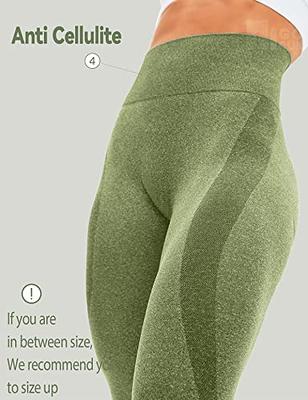 HIGORUN Women Seamless Leggings Smile Contour High Waist Workout Gym Yoga  Pants Avocado Green M - Yahoo Shopping