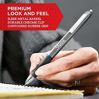 SHARPIE S-Gel, Gel Pens, Sleek Metal Barrel, Crimson Red, Medium Point  (0.7mm), Black Ink, 4 Count - Yahoo Shopping